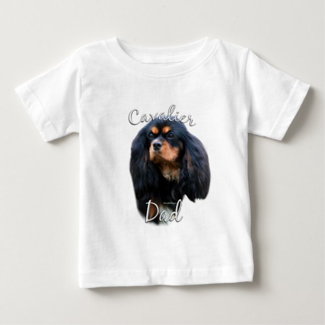 Cavalier Kung Charles Spaniel Pappa 2 T Shirt (Framsida)