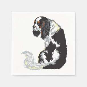 Cavalier kung charles spaniel pappersservett