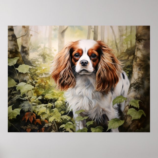 Cavalier Kung Charles Spaniel Poster (Framsidan)