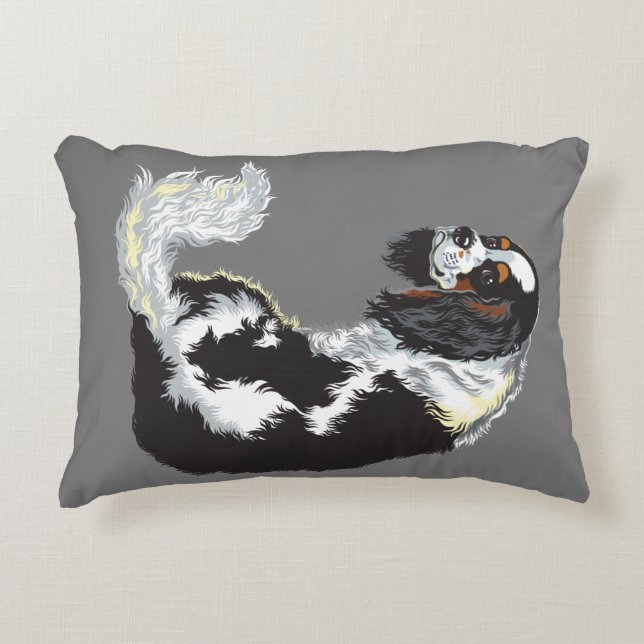 Cavalier kung charles spaniel prydnadskudde (Framsidan)