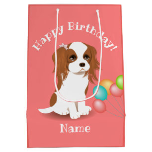 Cavalier Kung Charles Spaniel Rosa Grattis på fö