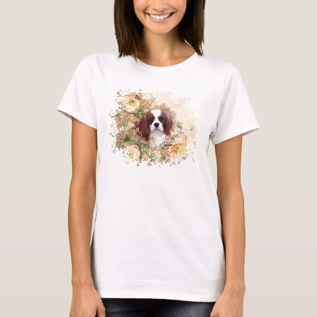 Cavalier Kung Charles Spaniel T-shirt (Framsida)