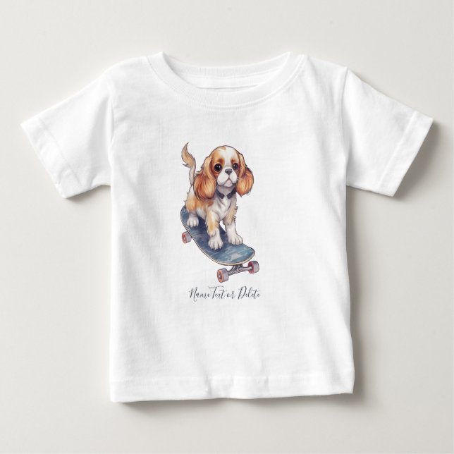 Cavalier Kung Charles Spaniel T-Shirt (Framsida)