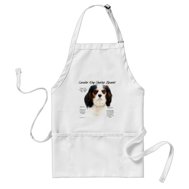 Cavalier Kung Charles Spaniel (tricolor History) Förkläde (Framsidan)