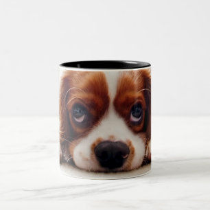 Cavalier Kung Charles Spaniel Två-Tonad Mugg