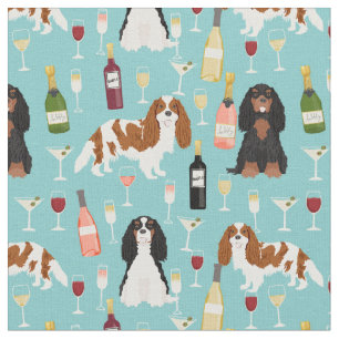 Cavalier Kung Charles Spaniens vin Tyg