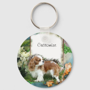 Cavalier Kung Charles spanjor Nyckelring