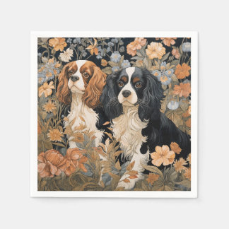 Cavalier Kung Charles Spanska Antique Tapestry Pappersservett