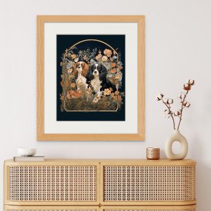 Cavalier Kung Charles Spanska Antique Tapestry Poster