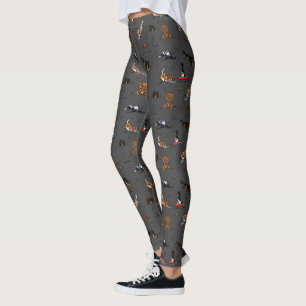 Cavalier Kung Charles Spanska CKCS Doodles Leggings
