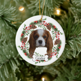 Cavalier Kung Charles Spanska hund som ornament