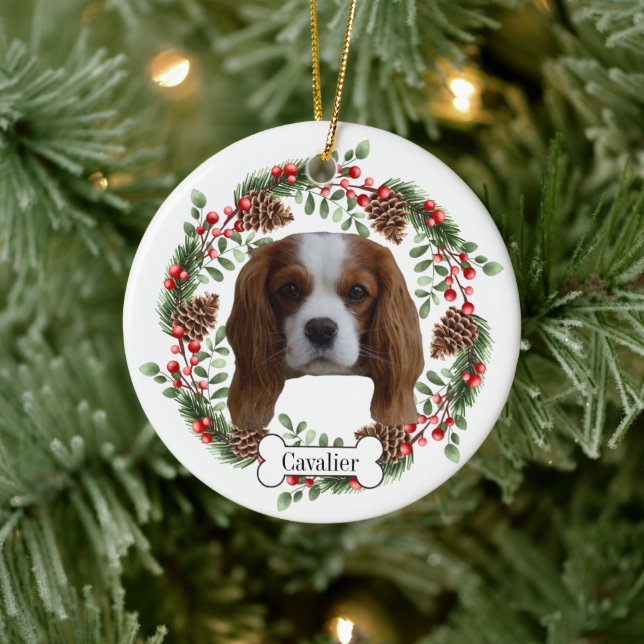 Cavalier Kung Charles Spanska hund som ornament (Träd)