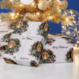 Cavalier Kung Charles Spanska julfransen Presentpapper