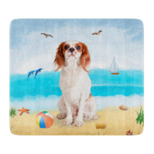 Cavalier Kung Hund på Beach