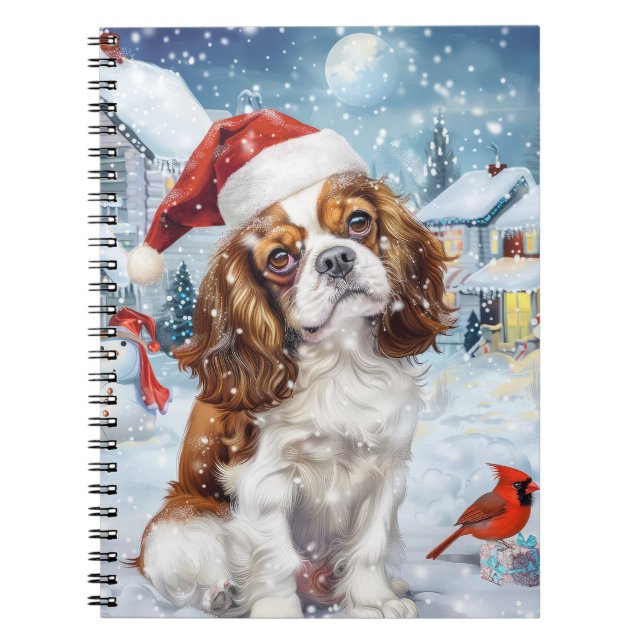 Cavalier Kung Winter Wonderland jul Joy Anteckningsbok (Framsidan)