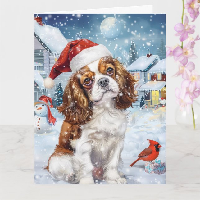 Cavalier Kung Winter Wonderland jul Joy Kort (Orkide)