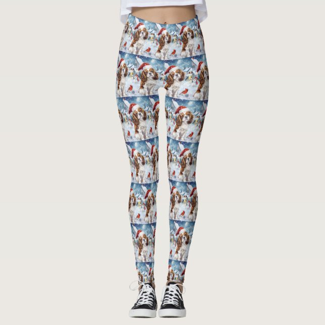 Cavalier Kung Winter Wonderland jul Joy Leggings (Framsida)