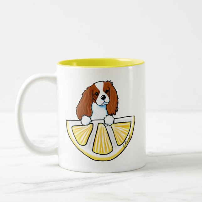 Cavalier Life Lemons Two-Tone Coffee Mugg (Vänster)