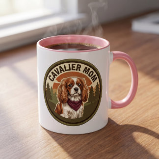 Cavalier Mamma Kaffemugg | King Charles Hund Prese