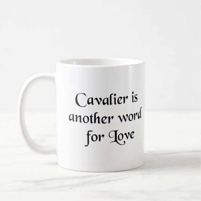 cavalier ord kaffe mugg (Vänster)