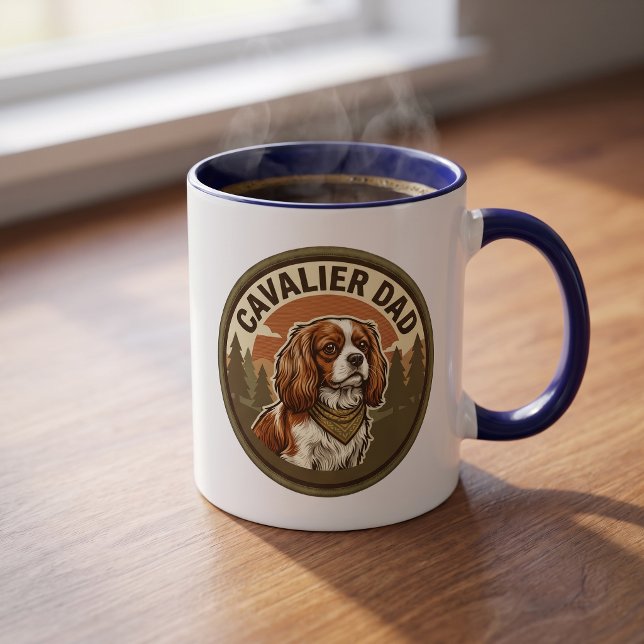 Cavalier Pappa Kaffemugg | King Charles Hund Prese (Skapare uppladdad)