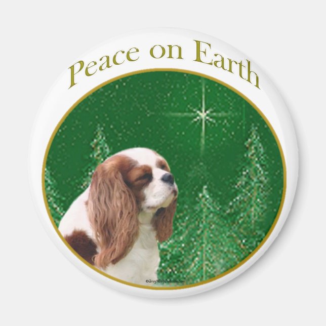 Cavalier Peace on Earth Magnet (Framsidan)