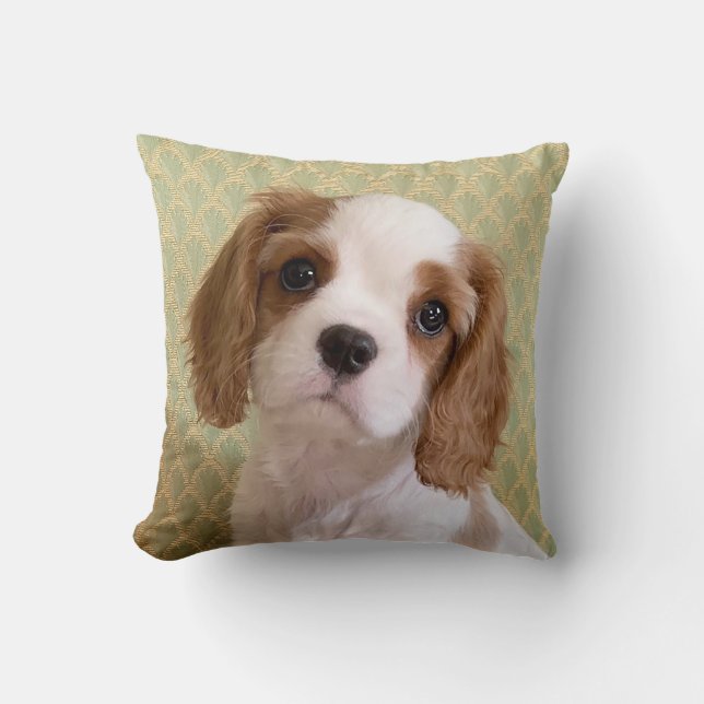 Cavalier Puppy Dekorativ kudde (Framsida)