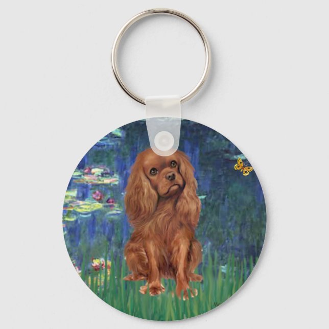 Cavalier (Ruby7) - Lilies 5 Nyckelring (Framsida)
