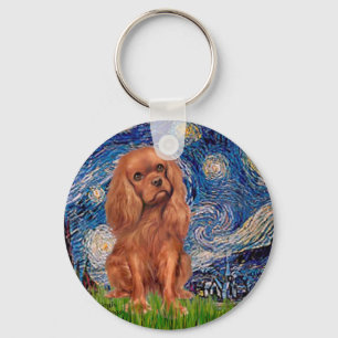 Cavalier (Ruby7) - Starry Natt Nyckelring