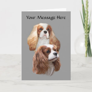 Cavalier Söt Girls Greeting Card Helgkort