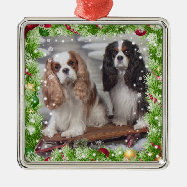 Cavalier Spain Helgdag Premium Ornament (Framsidan)