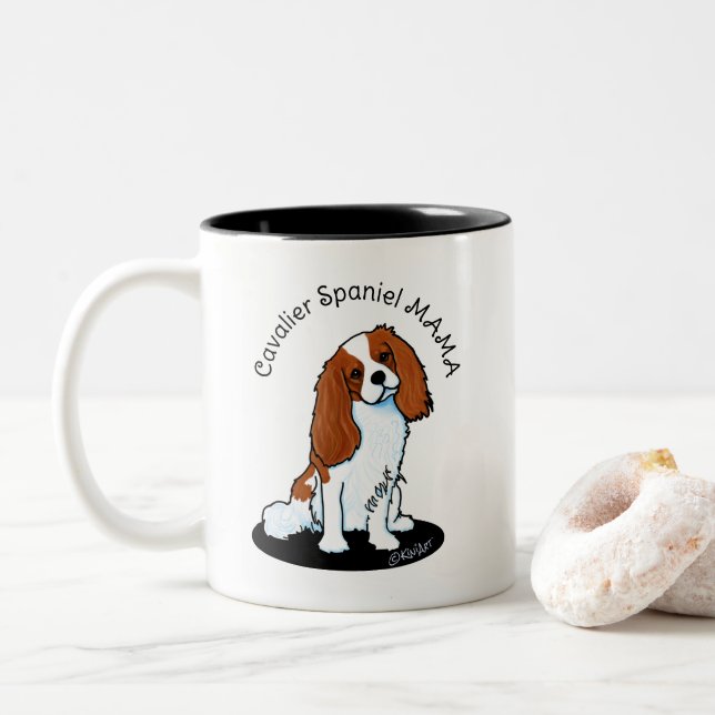 Cavalier Spain Mamma Två-Tonad Mugg (Med munk)