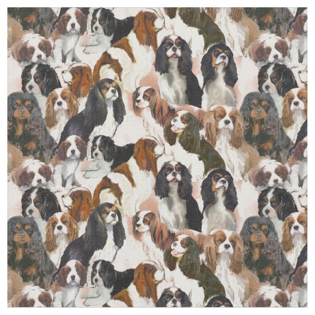 Cavalier Spain Mural Fabric Tyg (Närbild)