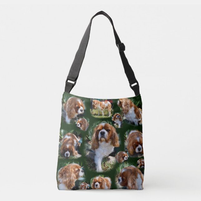 Cavalier Spain Photo Collage, Crossbody Bag Axelväska (Framsida)
