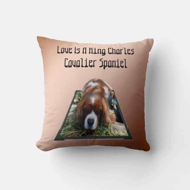 Cavalier Spain Popout Art, Cushion Kudde (Framsida)