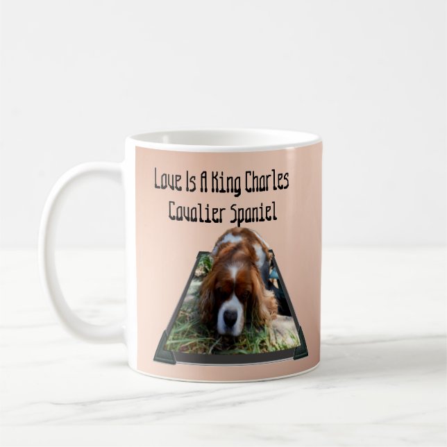 Cavalier Spain Popout Art, kaffe Mugg (Vänster)