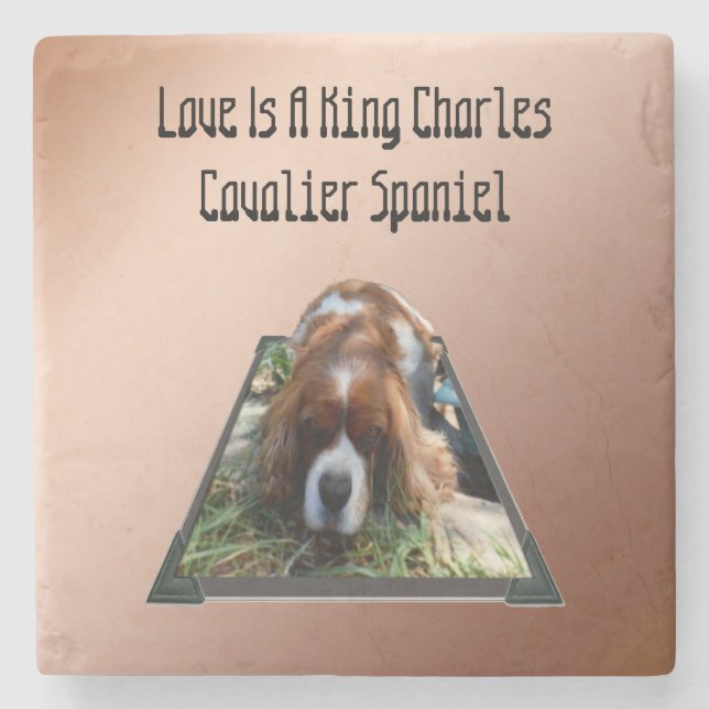 Cavalier Spain Popout Art, Stone Underlägg (Framsidan)