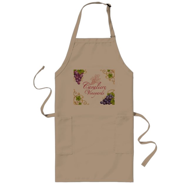 Cavaliere Vineyards Apron Långt Förkläde (Framsidan)