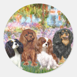 Cavaliers (4) - i Monets trädgård Runt Klistermärke