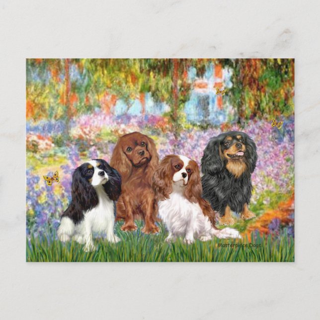 Cavaliers (4) - i Monets trädgård Vykort (Framsida)
