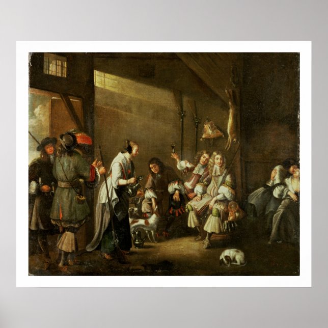Cavaliers and Suppons Carousing in a Barn Poster (Framsidan)