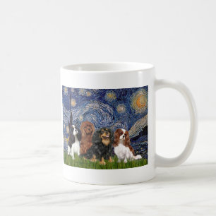 Cavaliers (fyra) - Stjärnnatt Kaffemugg