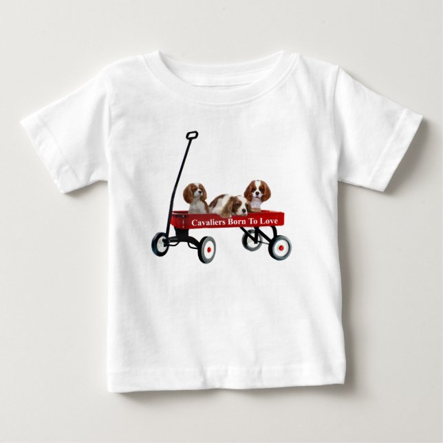 Cavaliers i unisex- skjorta för vagnsmåbarn tee (Framsida)