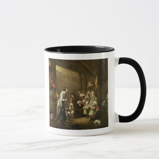 Cavaliers och följen som Carousing i en ladugård Mugg (Höger)