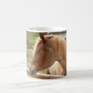 Cavallo dalla criniera dorata - tazza fotografica kaffemugg