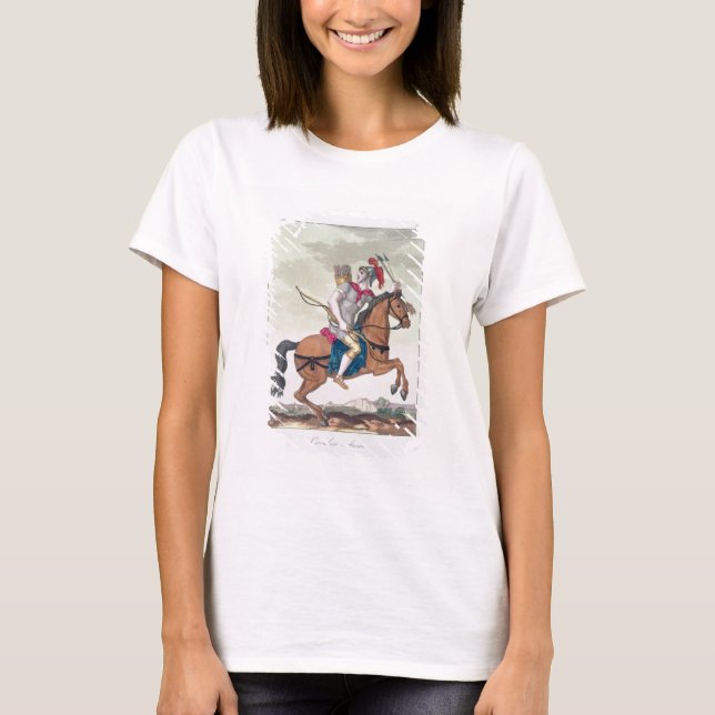 Cavalry Archer från "L'Antica Roma", 1825 (färg) Tee (Framsida)