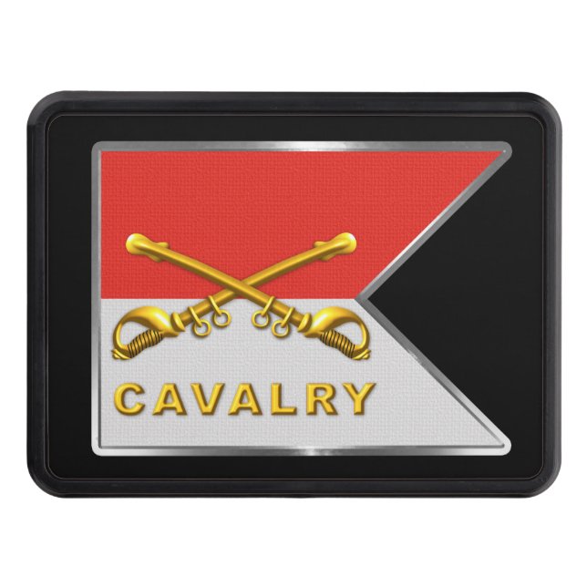 Cavalry Crossed Sabers Guidon Dragkroksskydd (Framsidan)