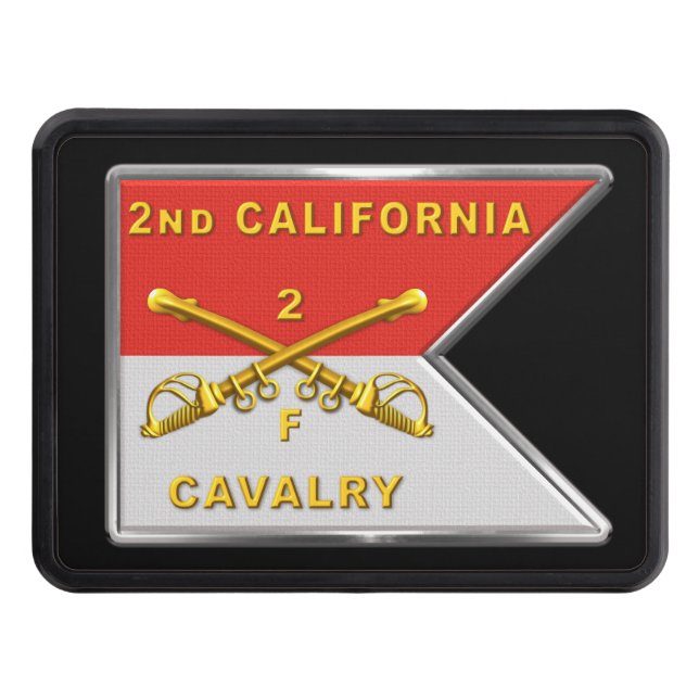 Cavalry Crossed Sabers Guidon F Troop Dragkroksskydd (Framsidan)