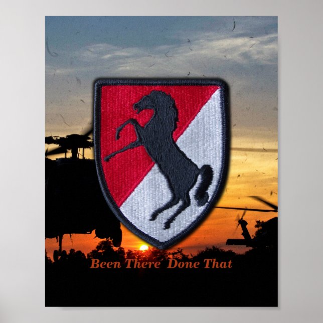 Cavalry Luft Cav Vetereans Vets Patch 11:e acr Poster (Framsidan)