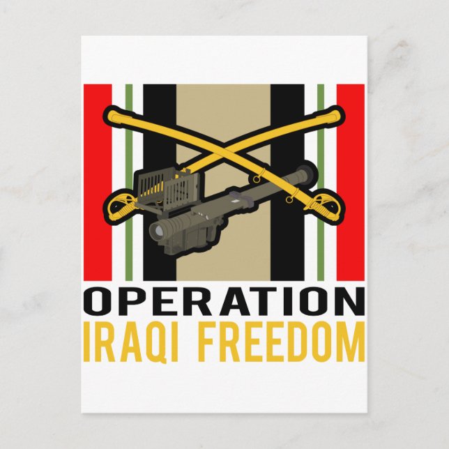 Cavalry Stinger OIF Vykort (Framsida)